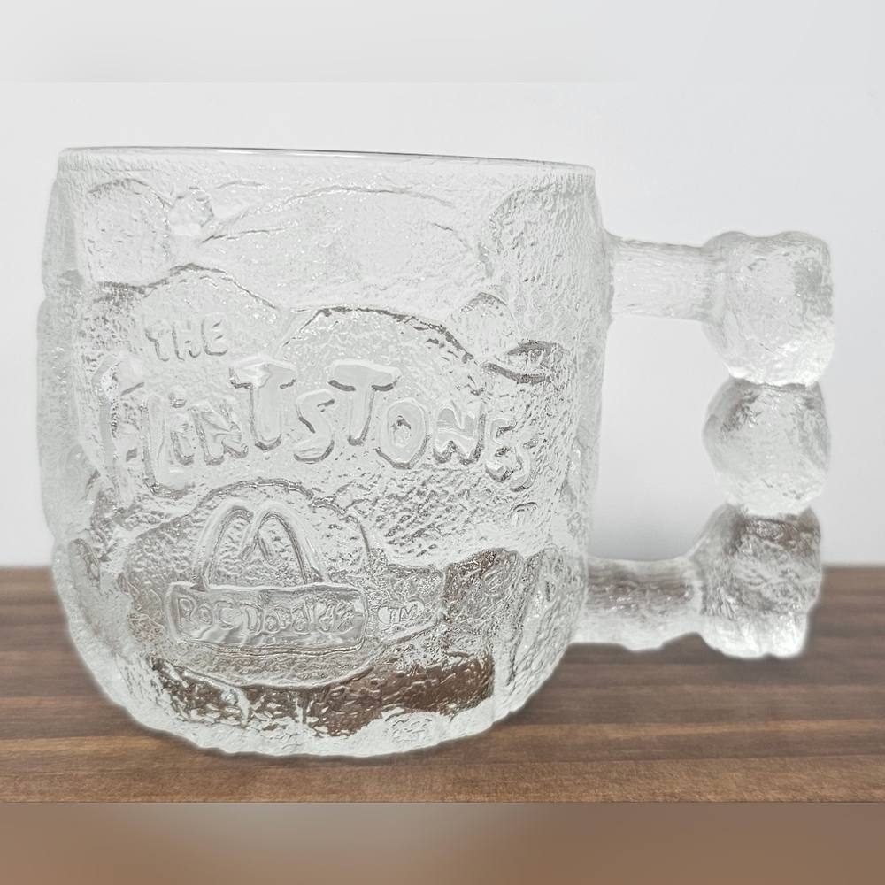 Vintage McDONALD'S 1993 The Flintstones Rocky Road Frosted Glads Mug Cup USA